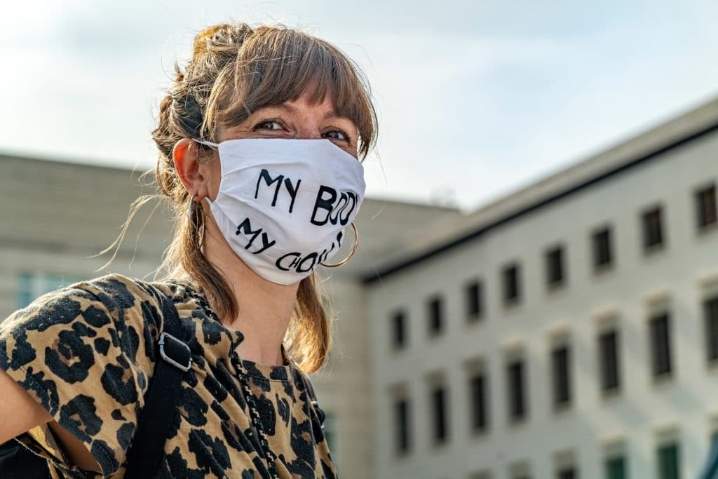 Aktionstag für sexuelle Selbstbestimmung 2020, Pariser Platz, Berlin