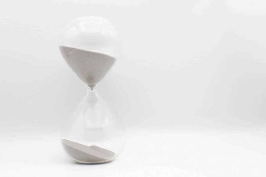 Sanduhr aus Glas