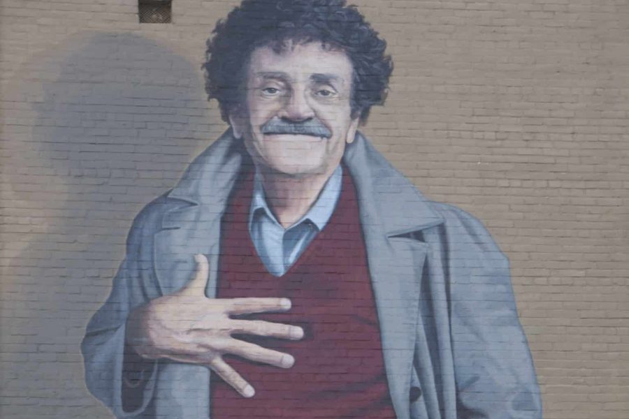 Kurt Vonnegut Graffito Mural Schriftsteller Autor