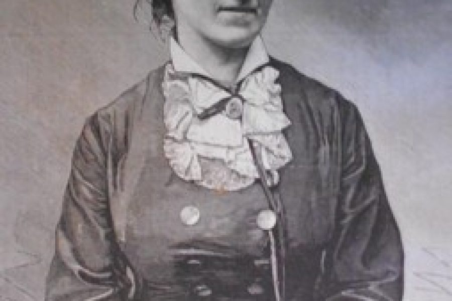 Léonie Rouzade, fotografisches Porträt, veröffentlicht in L'Illustration am 22. Oktober 1881