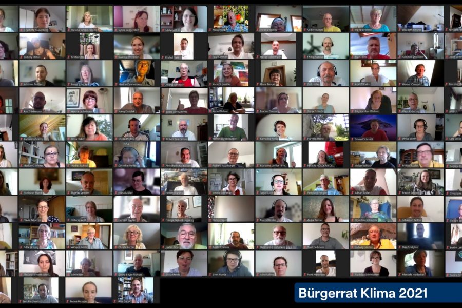 Collage Bürgerrat Klima Teilnemende
