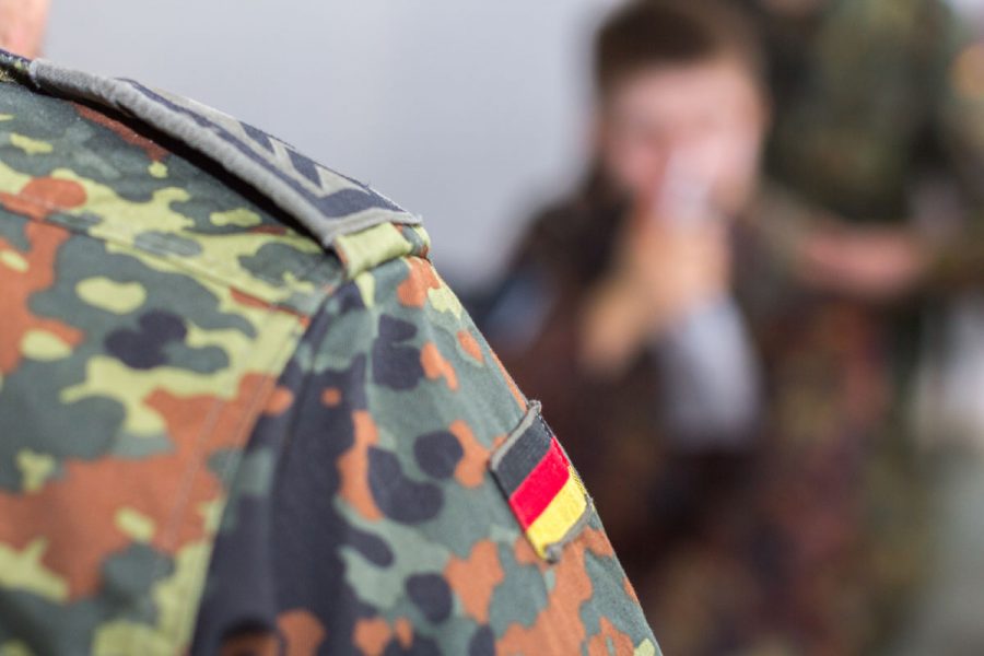 a shoulder strap on a german military uniform